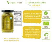 Sốt cà ri vàng hữu cơ Asian Organics 120g