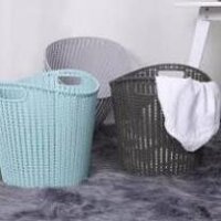 Sọt đựng quần áo nhựa giả mây cao cấp 1231