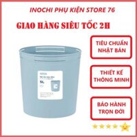 Sọt Đựng Rác Tiện Lợi Nhiều Cỡ Hiro Hàng Xuất Nhật Inochi - Hàng Chính Hãng  Tặng kèm khăn lau đa năng Giao màu ngẫu nhiên  - 5L