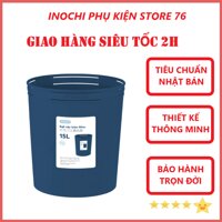 Sọt Đựng Rác Tiện Lợi Nhiều Cỡ Hiro Hàng Xuất Nhật Inochi - Hàng Chính Hãng  Tặng kèm khăn lau đa năng Giao màu ngẫu nhiên  - 15L
