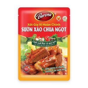 Sốt gia vị sườn xào chua ngọt Barona gói 80g