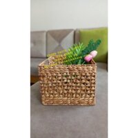 Sọt Giỏ Lục Bình Đa Năng, Sọt Cói Decor Nội Thất Cao Cấp, Chuẩn Đẹp-SLBHTKSLTK01