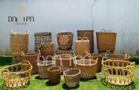 Sọt Mây Đan Thưa Đan Trà - Sọt Mây Đựng Đồ - Sọt Mây Decor Phòng- Nội Thất Decor Mây Tre Đan - Sọt Mây Đan Thưa size lớn