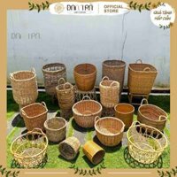 Sọt Mây Đan Thưa Đựng Quần Áo - Sọt Mây Tre Tự Nhiên - Decor Mây Tre ĐAN TRÀ - Nội Thất Mây Tre Đan