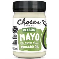 SỐT MAYONNAISE DẦU BƠ - ĂN KIÊNG Kosher - Chosen Foods, Pure Avocado Oil-Based Classic, Non GMO, 355ml (12 oz)