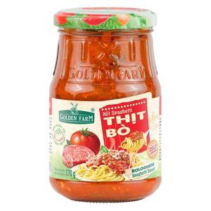 Sốt mì spaghetti thịt bò Golden Farm - 370g