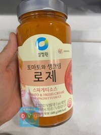 Sốt Mì Ý Cà Chua Và kem Tươi Rose Daesang Hàn Quốc Hũ 600G / 대상) 토마토와 생크림 로제 스파게티소스 600G