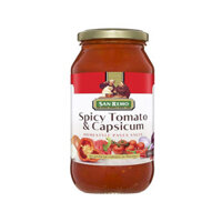 Sốt Mì Ý Cà Chua Và Ớt Chuông San Remo 500G