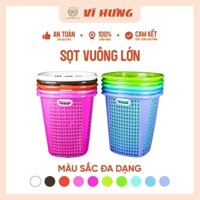 Sọt nhựa đựng đồ có tay cầm kiểu vuông size Lớn VH