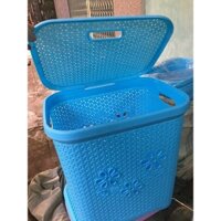 SỌT NHỰA GIẢ MÂY CÓ NẮP cao cấp (cm)