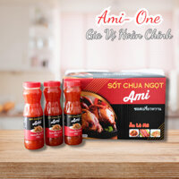 Sốt nước chấm chua ngọt đặc biệt thơm ngon đậm đà. Sốt chua ngọt ami one chai 1200g. Chấm nấu ướp, làm salad đều ngon