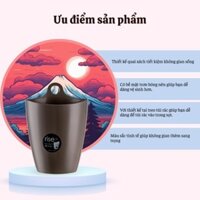Sọt rác có quai treo Inomata Nhật Bản kiểu dáng đẹp dùng trong văn phòng, nhà ở dung tích 5L/7L/9L - Sọt rác nhựa
