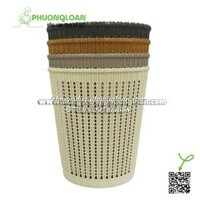 Sọt rác nhựa tròn giả mây 5155
