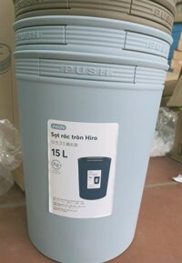 Sọt rác tròn Hiro 15L