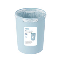 Sọt rác tròn Hiro 5L không nắp - xanh nhạt