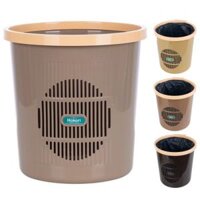 Sọt rác tròn HOKORI 5121 - Khóa gài túi rác, để văn phòng, bếp