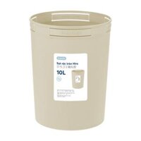 Sọt rác tròn Inochi Hiro 10L xuất Nhật - Công nghệ Ag+ (ion bạc) kháng khuẩn khử mùi