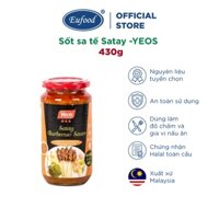 Sốt Sa Tế Satay YEOS 430g - EUFOOD Việt Nam - Sốt Ướp Nước Chấm Ngon Indonesia Nhập Khẩu Chính Hãng