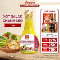 Sốt salad chanh leo AZ CHEF, Sốt trộn salad chanh dây ăn kiêng, thơm ngon, chuẩn vị chai 190g