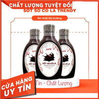 Sốt Socola Đen Lỏng Trendy Chai 1kg - Bám thành cốc đẹp