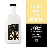 Sốt Socola Trắng / White Chocolate Sauce - DaVinci Gourmet (2L)