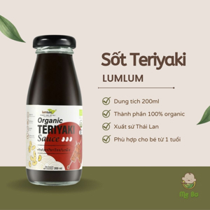 Sốt Teriyaki hữu cơ LumLum 200ml