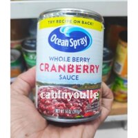 Sốt Trái Cây Việt Quất Whole Berry Cranberry Sauce hiệu Ocean Spray America 397g
