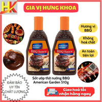 Sốt Ướp Thịt Nướng BBQ American Garden Original 510g, Gia Vị Ướp Thịt Nướng, Sốt BBQ Vị Hoàn Chỉnh