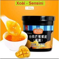 SỐT XOÀI SENSINI LOẠI HỘP 1,36KG NGUYÊN LIỆU PHA CHẾ TRÀ SỮA , TRÀ HOA QUẢ , SINH TỐ HOA QUẢ