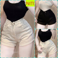 [SOTN1889] QUẦN SHORT JEANS ĐÙI NỮ LƯNG CAO CO GIÃN LAI CAO MÀU TRẮNG ĐEN TÔN DÁNG SIÊU HOT HIT XỊN SÒ CÁ TÍNH