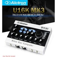 Soud card Alctron U16 MK3 chuyên nghiệp hát livestream, thu âm phòng thu chất lượng cao