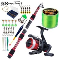 Sougayilang 1.8m 6 Phần Cần Câu Quay 5.5: 1 3bb Máy Câu Cá Dây Câu Mồi Câu Cá Tất Cả Bộ Câu Cá Để Câu Cá