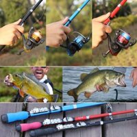 Sougayilang 1m2-1m5-2m1 Mini Cần câu Telescopic Rod New High Reel Seat EVA Handle Spinning Fishing Rod Cần câu