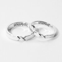 Soulmate, nhẫn đôi bạc, nhẫn cặp bạc, khắc tên miễn phí, nhẫn đôi giá rẻ, nhẫn đôi bạc ta