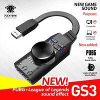 Sound card âm thanh 7.1 cho máy tính PC chuyên game GS3 - Hàng Chính hãng