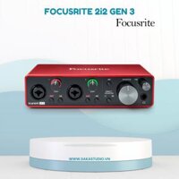 Sound Card Focusrite Scarlett 2i2 Gen 3