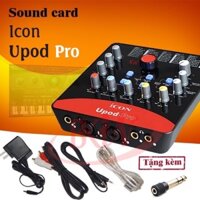 Sound Card Icon Upod Pro Livestream Facebook, tiktok, Bigo Cực Đỉnh Kèm Dây Kết Nối