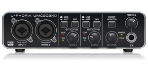 Sound card thu âm Behringer U-PHORIA UMC202HD