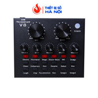 Sound card V8 Hát Livestream - Karaoke - Thu âm - Bán Hàng Online  -DC2164