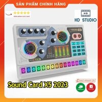 Sound Card X5 2023, Hát Karaoke, Thu Âm, Livestream, Có Bluetooth, Autotune Mới Nhất, Hỗ Trợ Cổng Canon 48V Chuyên Nghệp