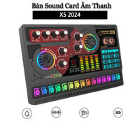 Sound Card X5 2024, Hát Karaoke, Thu Âm, Livestream, Có Bluetooth, Autotune Mới Nhất, Hỗ Trợ Cổng Canon 48V Chuyên Nghệp