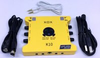 Sound Card XOX K10,mic thu âm, sound card, k10, bộ thu âm k10,