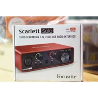 Sound Thu Âm Focusrite Scarlett Solo USB Audio Interface Gen 3