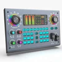 Soundcard âm thanh C100 Chuyên Thu Âm, Hát Karaoke, Livetream hỗ trợ mic 48v