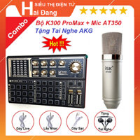 Soundcard K300 Pro Max Bluetooth, Mic Thu Âm AT350, Tặng Tai Nghe AKG, Hát Karaoke Livestream Cực Hay - Không Có Đối Thủ