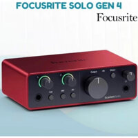 Soundcard thu âm focusrite scarlett solo(gen4)-Chính hãng phân phối