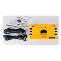 Soundcard thu âm K10 hỗ trợ hát karaoke live stream, bigo âm thanh chuẩn phòng thu