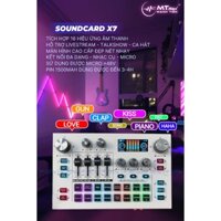 Soundcard X7 Mới Nhất 2024 - Hỗ Trợ Micro 48V, Tích Hợp Hiệu Ứng Auto Tune, Điều Chỉnh Giọng Hát Nhiều Hiệu Ứng Âm Thanh