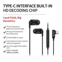 Soundmagic E80D Tai nghe có dây loại C màu đen Tai nghe nhét tai USB C kỹ thuật số có micrô Tai nghe âm thanh nổi HiFi cách ly tiếng ồn trong tai Tai nghe thoải mái vừa vặn siêu