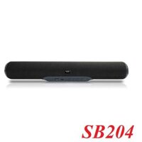 SoundMax 15011 SB204 Loa Bluetooth 5.0 USB.Thẻ nhớ TF Pin Samsung 2600 mah màu đen 12W